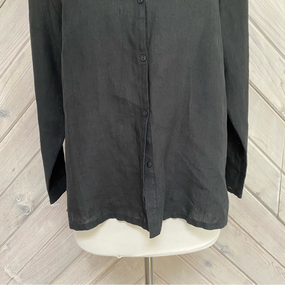Eileen Fisher Irish Linen Blouse - Picture 4 of 11